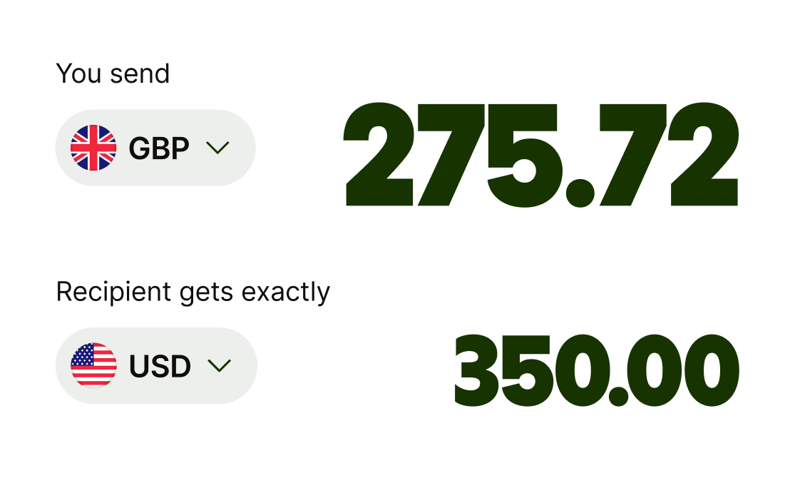 Wise calculator UI