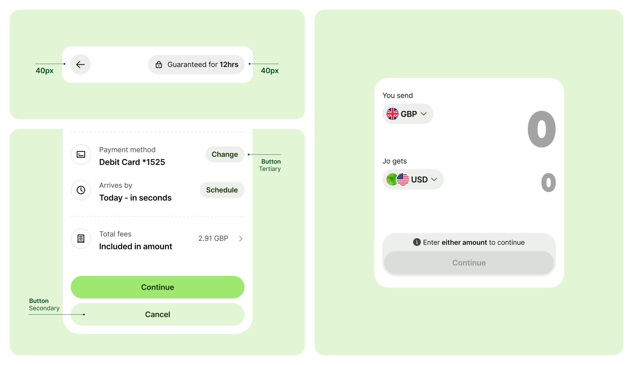 Buttons after improvements