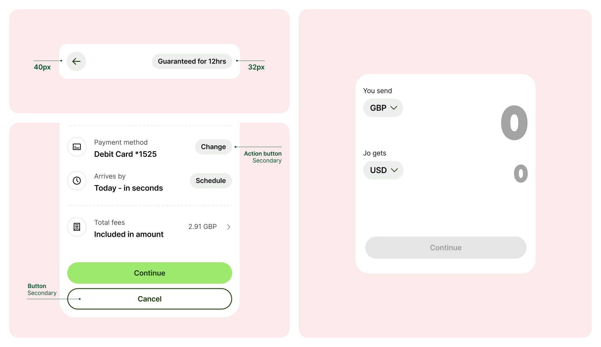Buttons before improvements