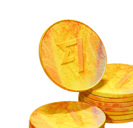Coin pile two illustration