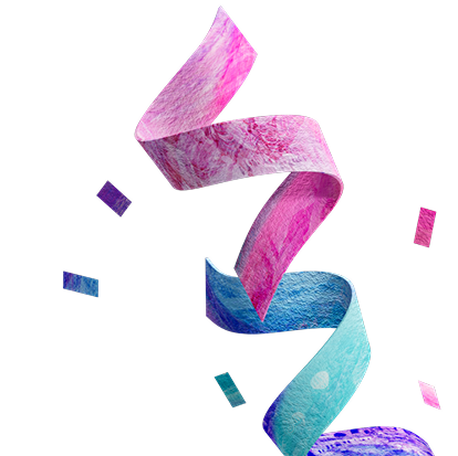 Confetti celebration illustration