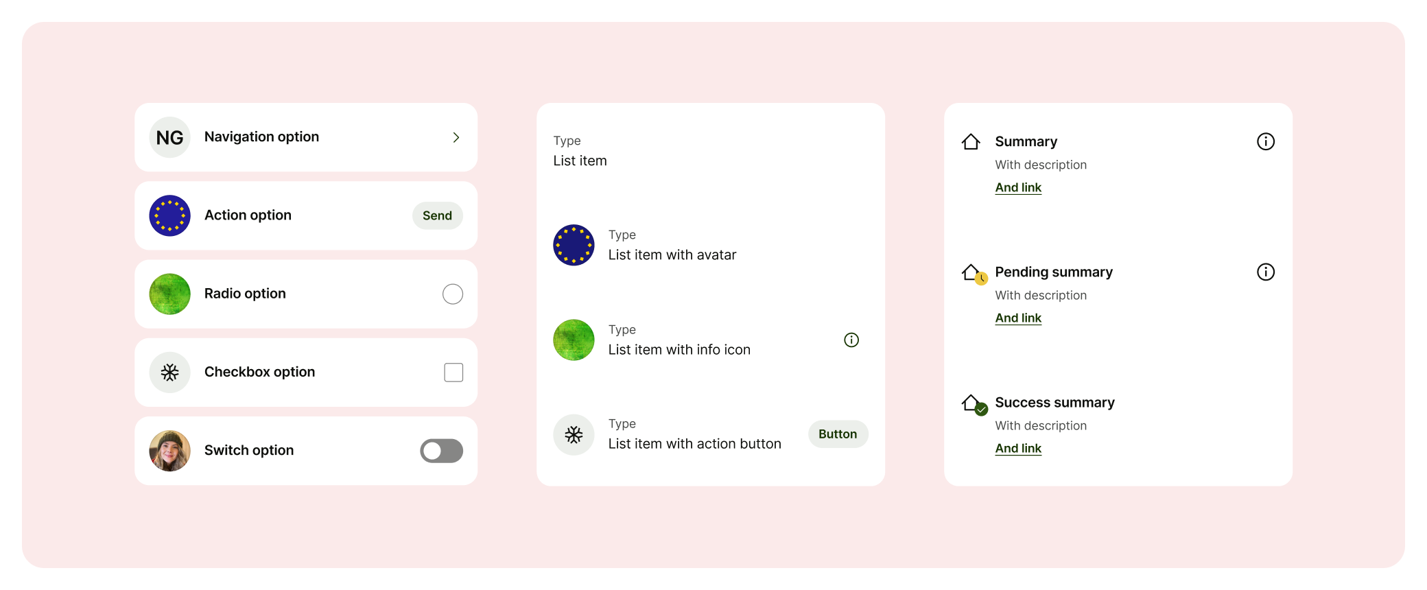 List item before improvements