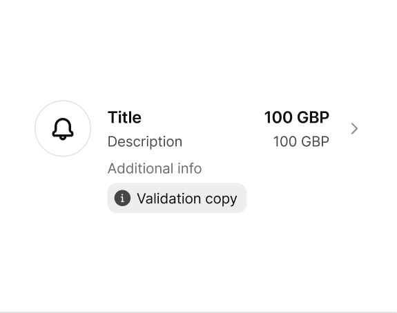 List item variant after improvements