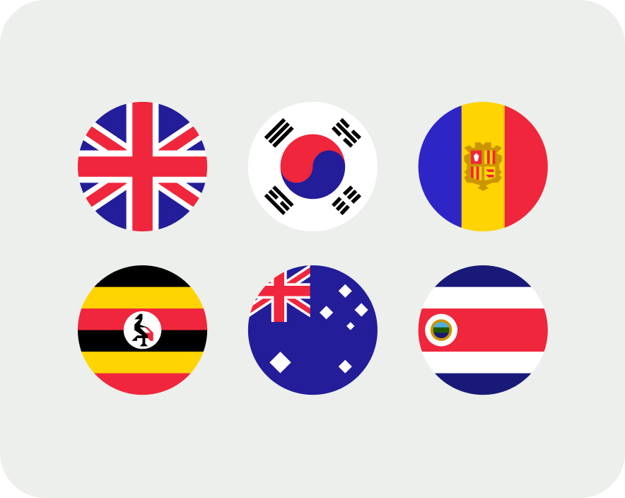 Rebranded simplified flags