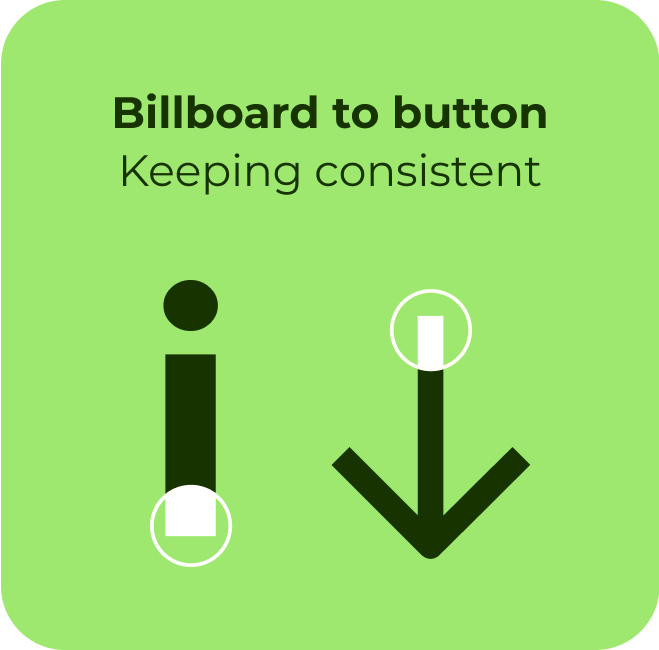 Billboard to button — keeping consistent